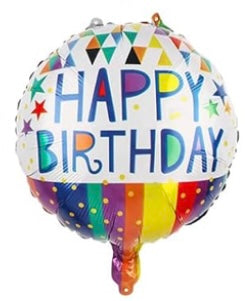 Happy Birthday 18 Inch Foil Balloon Helium Bouquet