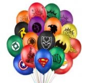 Marvel DC Comics Superhero Logos 12 Inch Latex Balloon