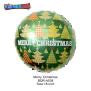 Merry Christmas Green 18 Inch Round Foil Balloon