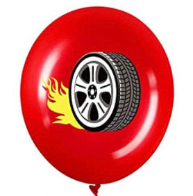 Pack of 5 - Racing Cars 12 Inch Latex