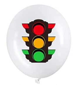 Pack of 5 - Racing Cars 12 Inch Latex