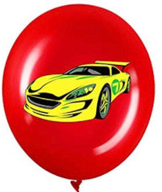 Pack of 5 - Racing Cars 12 Inch Latex