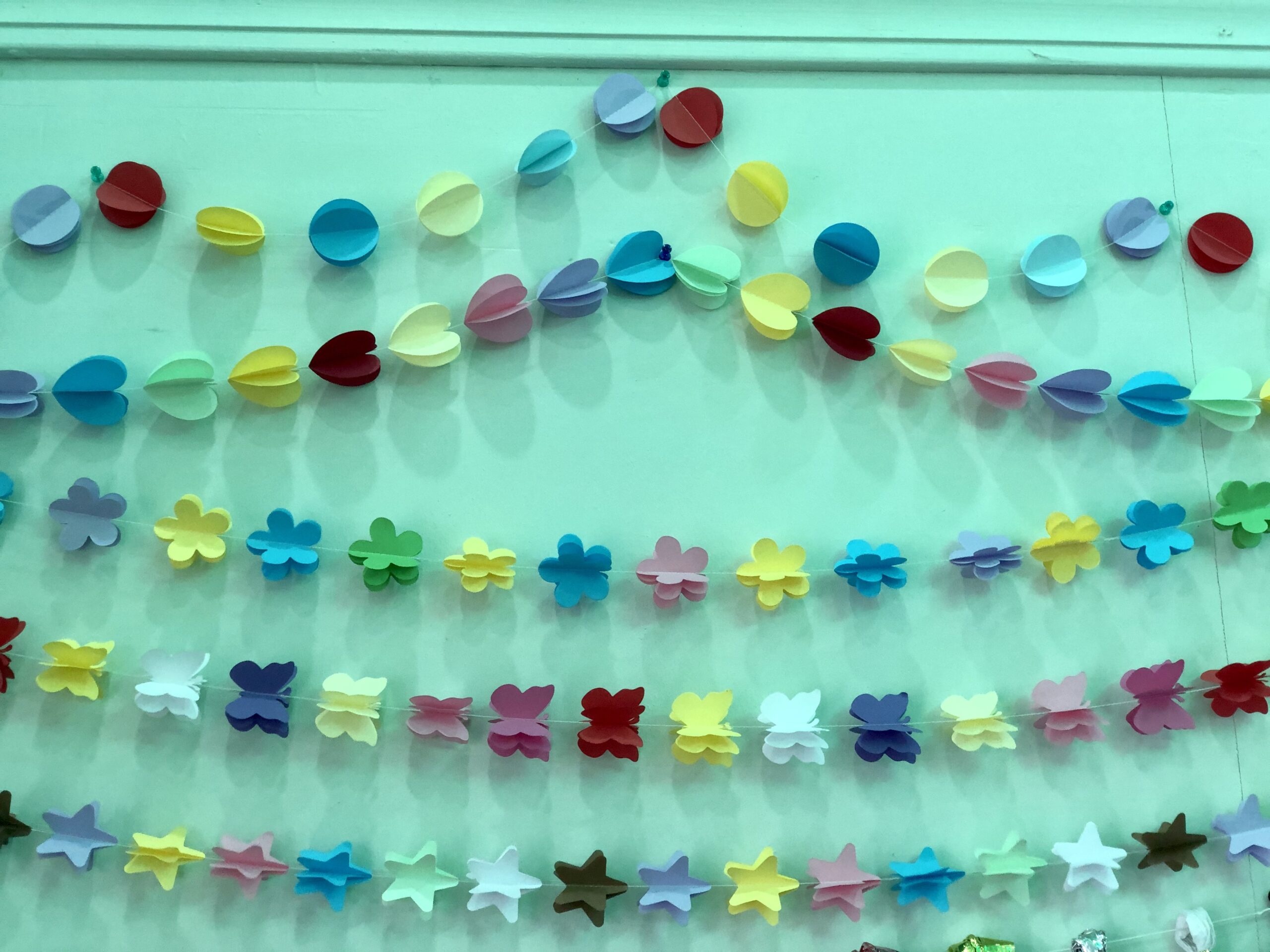 Multi-coloured Paper Garlands