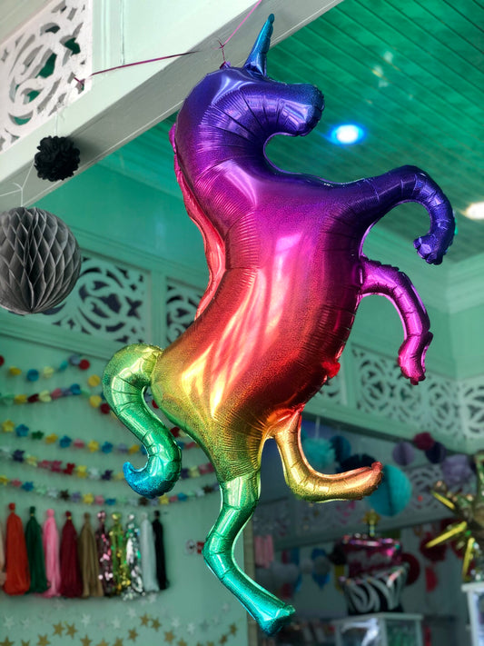 Rainbow Unicorn Foil Balloon