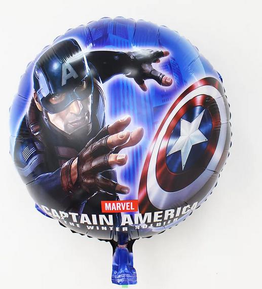 Avengers Captain America Face and Shield 18 Inch Round Foil Balloon