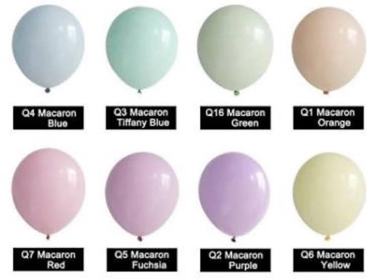 Pack of 10 - Pastel Latex Balloon 10 Inch