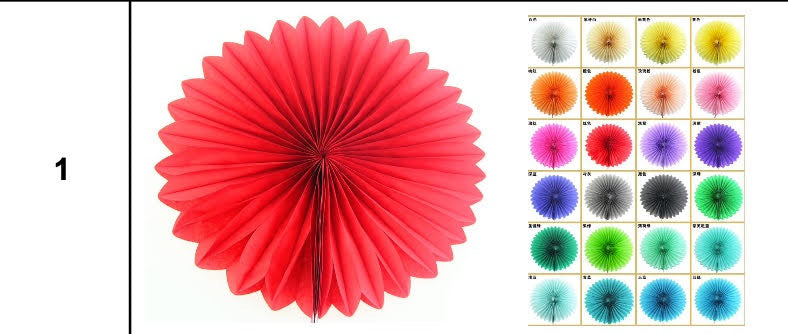 Set of 5 - Paper Fans