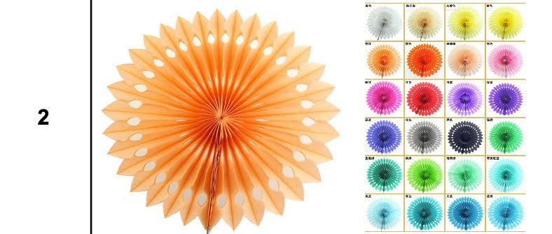 Set of 5 - Paper Fans