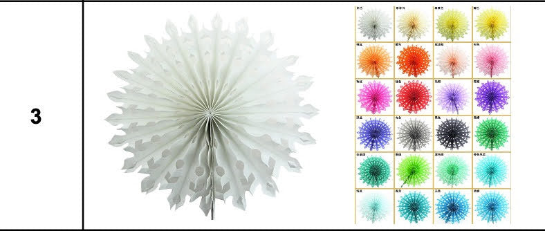 Set of 5 - Paper Fans