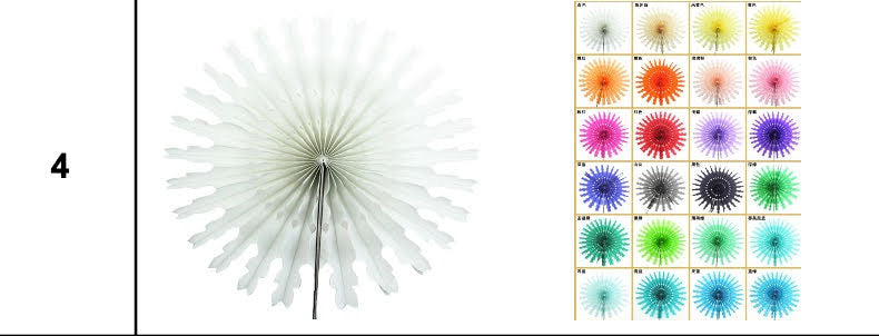 Set of 5 - Paper Fans