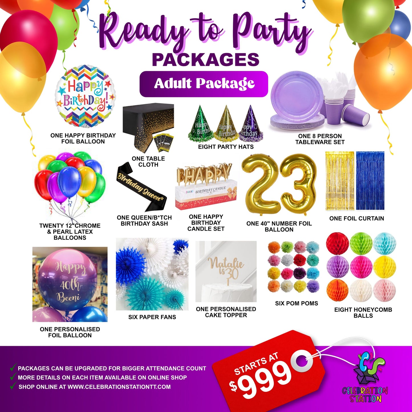 Adults Ready to Party Package