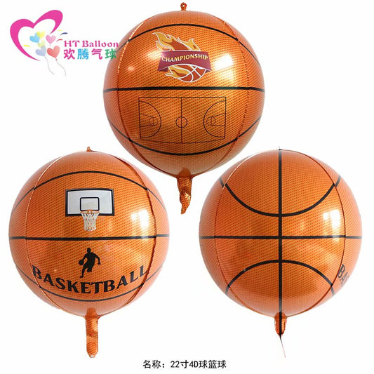 4D Basketball Foil Balloon