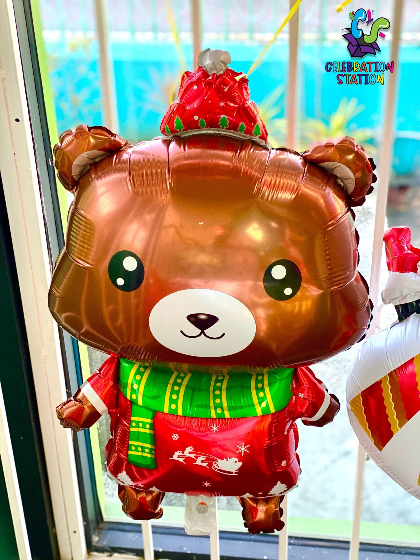 Christmas Bear Foil Balloon