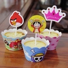 Angry Birds 6pc Cupcake Topper Set