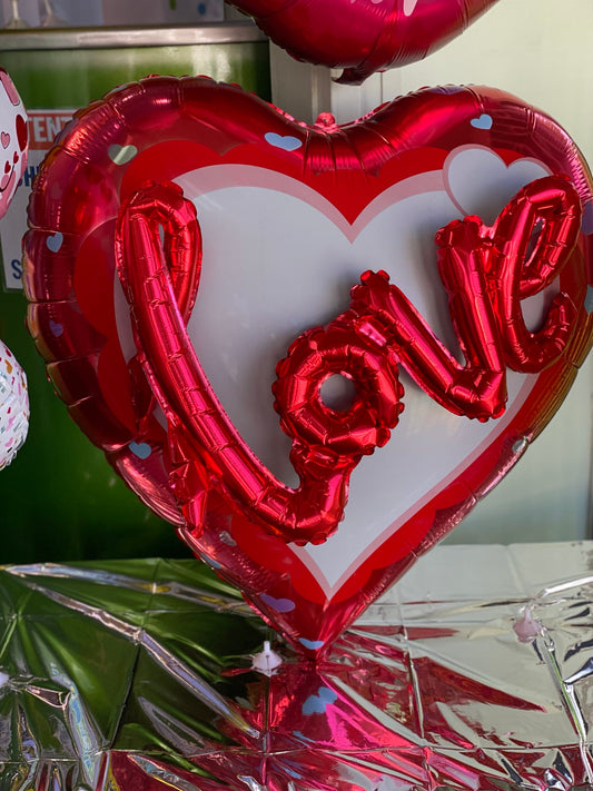 3D Love Heart Foil Balloon