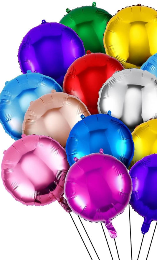 Glossy Round 18 Inch Foil Balloon