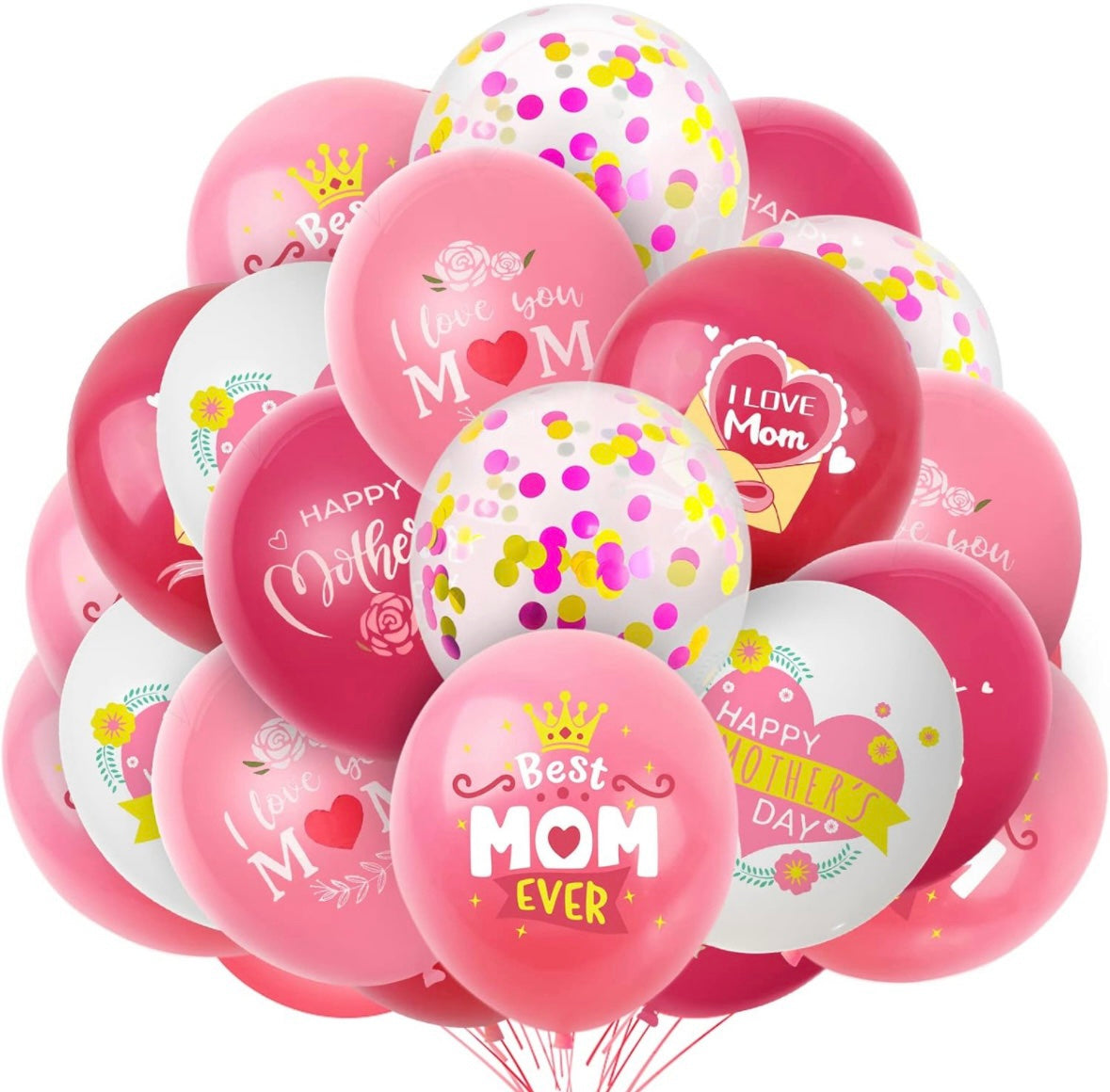 Pack of 5 - Mother’s Day 12 Inch Latex Balloon