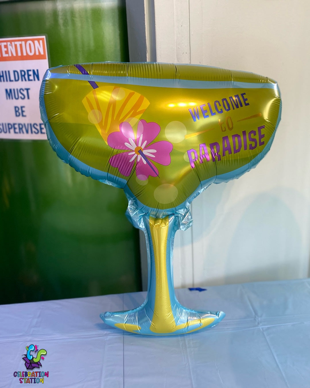 Margarita Cocktail Glass Foil Balloon