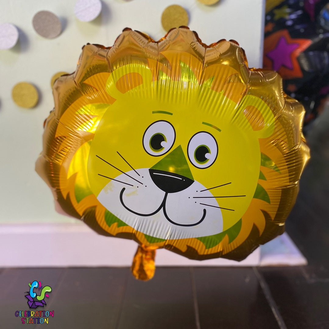 Lion Face Foil Balloon