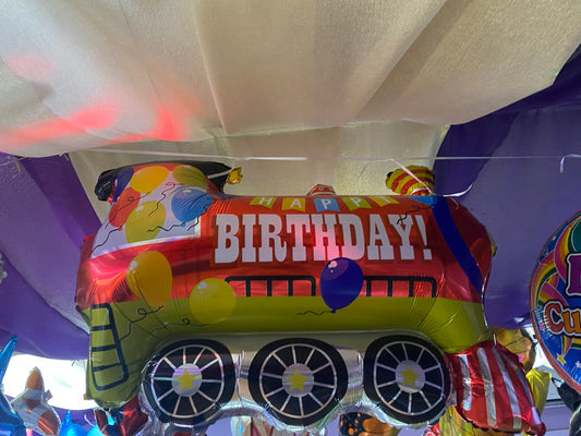 Birthday Train Foil Balloon