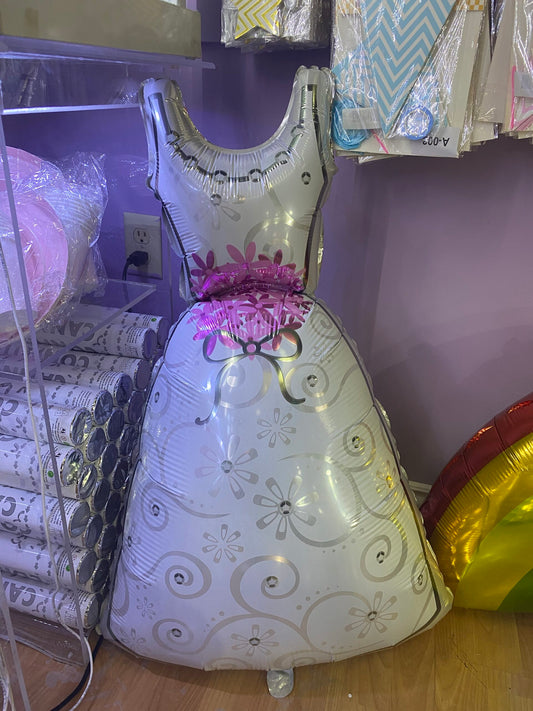 Wedding Dress Foil Balloon