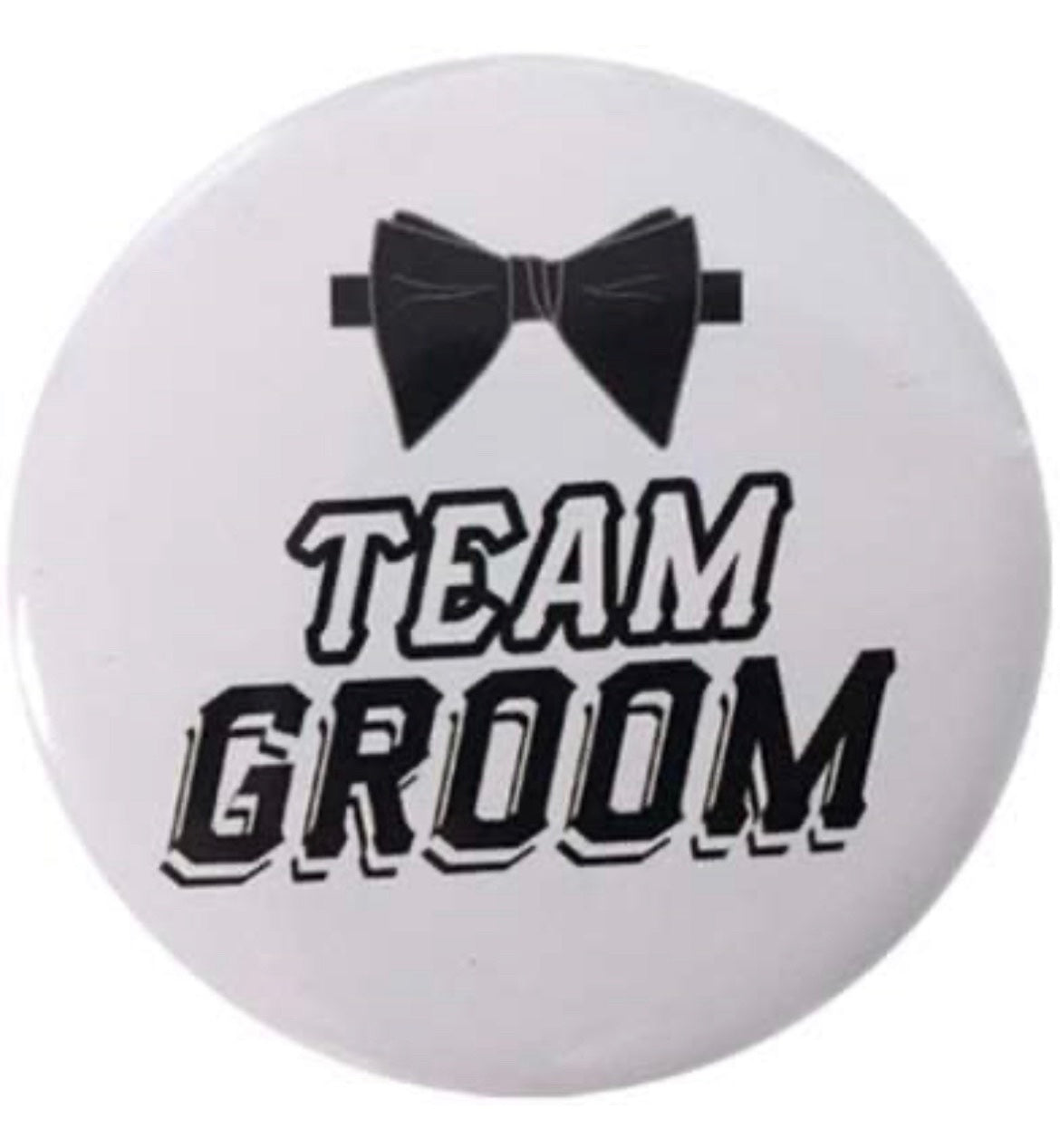 Team Groom Button Pin