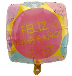Spanish Square 18 Inch Pastel Foil Balloon