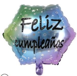 Spanish Hexagon 18 Inch Colourful Gradient Foil Balloon