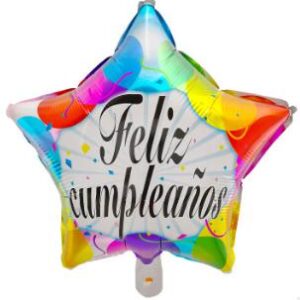 Spanish Star 18 Inch Colourful Foil Balloon