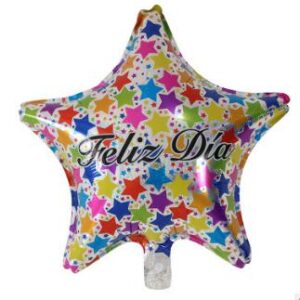 Spanish Star 18 Inch Colourful Stars Foil Balloon