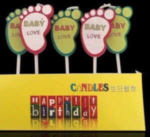 Baby Feet Candle