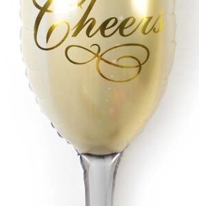 Champagne Glass Cheers Foil Balloon