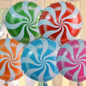 Peppermint Swirl Foil Balloon