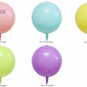 3D Pastel Ball Foil Balloon