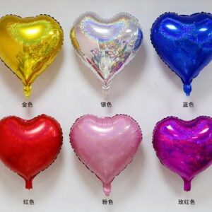 Iridescent Heart Foil Balloon