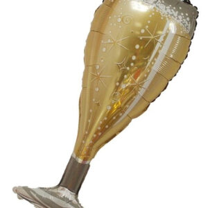 Gold Champagne Glass Foil Balloon