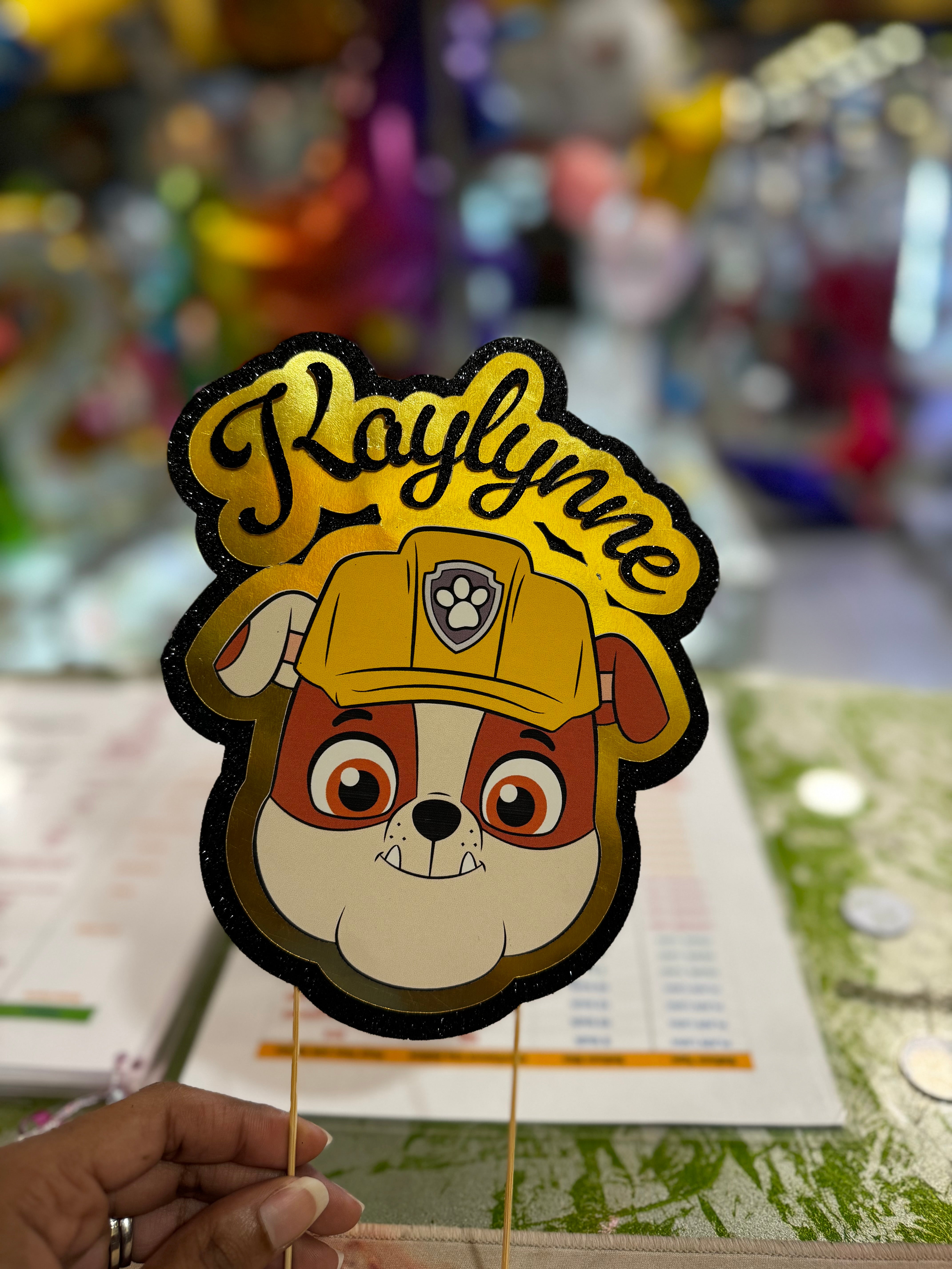 Custom Cake Single Piece Topper - Image 8