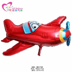 Cartoon Airplane Foil Balloon