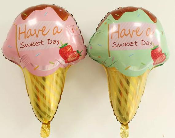 Ice Cream Cone Foil Balloon