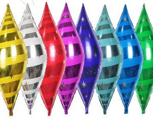 Pointed Oval Foil Balloon