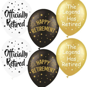 Happy Retirement 12 Inch Latex Balloons