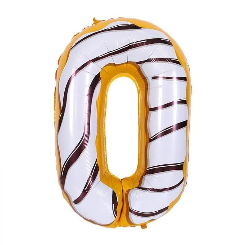 Double Digit Doughnut-Patterned 32” Number Balloon Display - Image 2