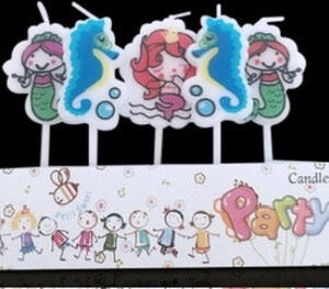 Mermaid and Seahorse Candles