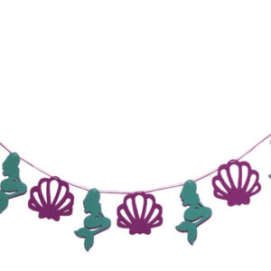 Mermaid and Seashell Banner