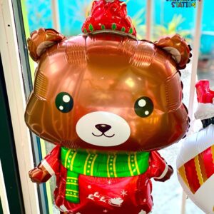 Christmas Bear Foil Balloon