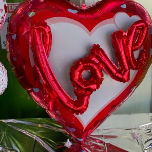 3D Love Heart Foil Balloon