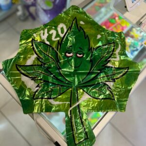 Marijuana Ganja Leaf Foil Balloon