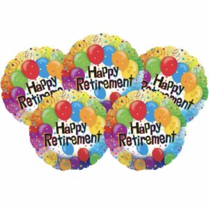 Happy Retirement 18 Inch Round Foil Balloon