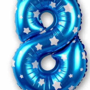 Number 8 16" Foil Balloon