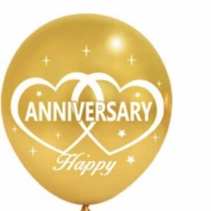 Happy Anniversary 12 Inch Latex Balloon